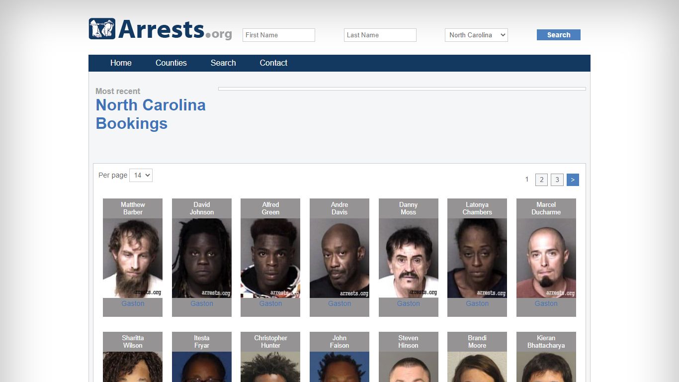 North Carolina Arrests and Inmate Search